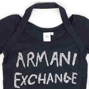 ARMANI EXCHANGE A/X アルマーニエクスチェンジ 2点まとめ 長袖 ニット ロンT ラインストーン ロゴ ファッション S M レディースの画像7