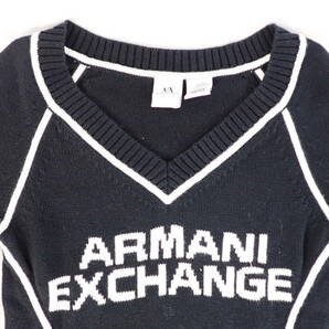 ARMANI EXCHANGE A/X アルマーニエクスチェンジ 2点まとめ 長袖 ニット ロンT ラインストーン ロゴ ファッション S M レディースの画像3