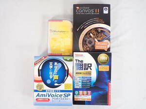 ソフト4点まとめ Office Publisher 2007 Canvas11 AmiVoice SP The翻訳2008 ビジネス パソコン マイクロソフト パブリッシャー 現状品