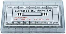  腕時計 バンド調整 時計 バンド交換 コマばね棒 バネ棒 ベルト長さ調整 交換 修理 工具 18サイズ 8mm25mm 各約20_画像1