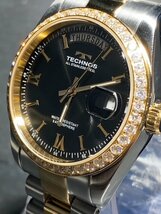 新品 TECHNOS テクノス 腕時計 正規品 アナログ腕時計 クオーツ カレンダー 5気圧防水 ステンレス シンプル ゴールド ブラック プレゼント_画像3