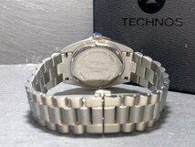 新品 腕時計 正規品 TECHNOS テクノス クオーツ アナログ腕時計 防水 カレンダー ステンレス シルバー シンプル ビジネス 3針 プレゼント_画像8