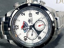新品 正規品 ドミニク DOMINIC 自動巻き 手巻き時計 腕時計 オートマティック カレンダー 防水 ステンレス ブラック ホワイト プレゼント_画像6