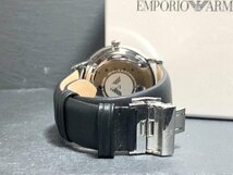 新品 EMPORIO ARMANI エンポリオアルマーニ GIANNI 正規品 腕時計 アナログ スモールセコンド クオーツ 防水 カレンダー レザー プレゼント_画像6