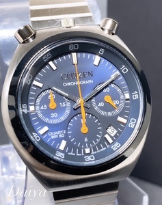 新品 シチズン コレクション レコードレーベル ツノクロノ 限定 腕時計 メンズ CITIZEN COLLECTION RECORD LABEL AN3660-81L 復刻モデル