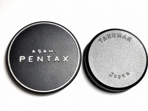 ☆送料無料 純正☆ ASAHI PENTAX ペンタックス レンズ フロント キャップ 49mm リア キャップ TAKUMAR M42 セット