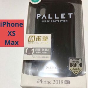  【再入荷】【iPhoneXSMax】PALLET 耐衝撃ハイブリッドケース ブラック