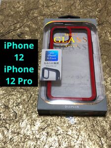 【セール品】【iPhone12,12Pro】SHELL GLASSRound シェルケース レッド