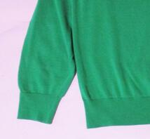 【イレーヴ(YLEVE)】ドライコンパクトコットンニットプルオーバー 　グリーン　緑　セーター　日本製　手洗い　4サイズ　メンズ　送料無料_画像3