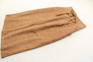 2-609 新品 ウエストゴム編み上げデザインタイトスカート