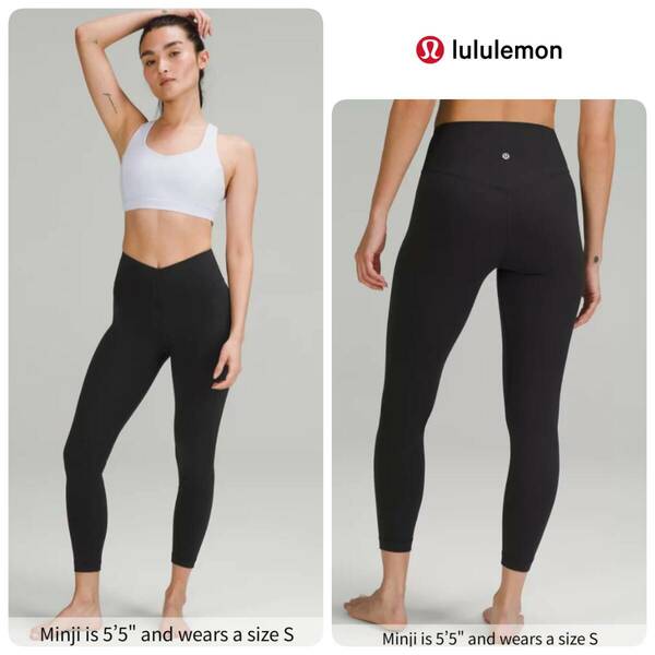 定価13,800円 希少★新品 lululemon ルルレモン Align アライン V Waist Pant 24 レギンス タイツ Asia Fit アジアフィット ブラック XS 