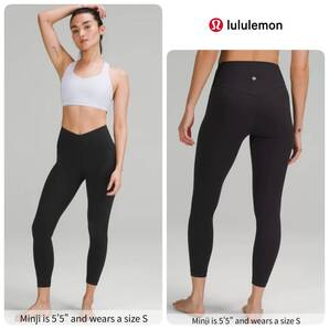 定価13,800円 希少★新品 lululemon ルルレモン Align アライン V Waist Pant 24 レギンス タイツ Asia Fit アジアフィット ブラック XS