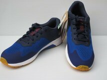 セール asics 22.5cm ヒモ式 アシックス レーザービーム RI 1154A171 401 ブルー/レッド 子供 キッズ 男の子 スニーカー 通学 上履き_画像2