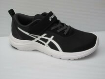 セール asics 24.0cm マジック式 アシックス レーザービーム ML-MG 1154A170 001 黒/白 子供 キッズ 男の子 スニーカー 通学 上履き_画像1