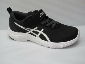 セール asics 23.0cm マジック式 アシックス レーザービーム ML-MG 1154A170 001 黒/白 子供 キッズ 男の子 スニーカー 通学 上履き