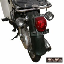 バイク用品 HONDA ホンダ スーパーカブ C50 C70 C90 AA01 HA02 スタンダード/デラックス用 ウインカーレンズ スモーク 4個SET【送料800円】_画像3