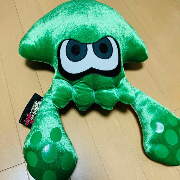 【非売品】ぬいぐるみ スプラトゥーン イカ　クッション　人形　Switch タグ付き