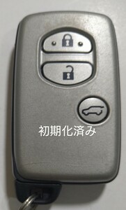 初期化済トヨタ純正3ボタンスマートキー ランドクルーザープラド基盤番号271451-5300 新品電池サービス⑱使用感有り