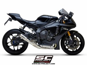 【国内在庫】SC-PROJECT SCプロジェクト 2-1キャタライザーキャンセル リンクパイプ & CR-Tスリップオンサイレンサー YZF-R1 / R1M '15-23