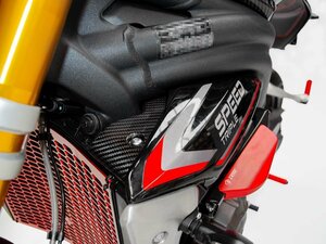 【国内在庫】DUCABIKE DBK ドゥカバイク ドライカーボン ラジエーターカバー 艶あり TRIUMPH SPEED TRIPLE 1200 RS / RR スピードトリプル