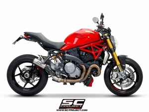 【国内在庫】SC-PROJECT SCプロジェクト CR-Tスリップオンサイレンサー & フルチタンリンクパイプ DUCATI ドゥカティ MONSTER 1200 R '16