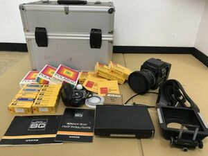 ZENZA BRONICA SQ 6×6 ＋ ZENZANON-S 1:2.8 f=80mm フィルムバック有 現状品 セット キャリーケース付属 中判 Polaroid ゼンザ ブロニカ