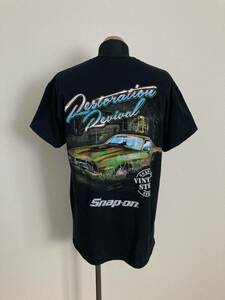 【Snap-On】Tシャツ 国内L相当 クラシックアメ車柄 ① 普段着 ガレージなど US AUTO 工具 海外スナップオン 送料無料