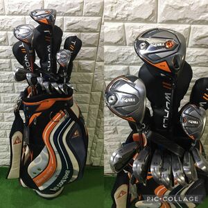 超豪華☆ホンマ HONMA　TW747等 男性用ゴルフクラブ ホンマセット ルコック製キャディバッグ付