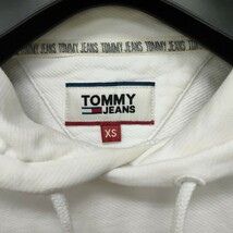 TOMMY JEANS /トミージーンズ メンズ プルオーバー スウェットパーカー ホワイト XSサイズ I-3502_画像3