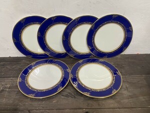 Noritake ノリタケ ボーンチャイナ 30cm 大皿 6枚セット 盛り皿 パーティー皿 洋食器 プレート