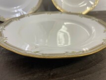 Noritake ノリタケ コンテッサ CONTESSA 1485 約23.5cmプレート 10枚セット 洋食器 盛り皿 ケーキ皿 金縁 (2)_画像4