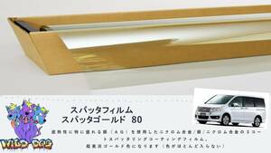 ステップワゴンRK5 フロントガラス熱成型済フィルム　スパッタゴールド80　ブレインテック製　店舗　施工も可能 佐賀県