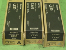 [A19102] ★送料無料 RICOH 純正 IPSiO SPトナー C830 CMK ★3色セット ◆ SP C831 / C830 用 リコー 60-0518 60-0520 60-0521_画像2