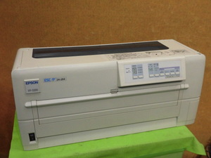 [A19069] EPSON VP-5200 ラウンド型 ドットプリンタ 有線LAN／パラレル接続 複写伝票等にどうぞ ▼現状品 印字はできます