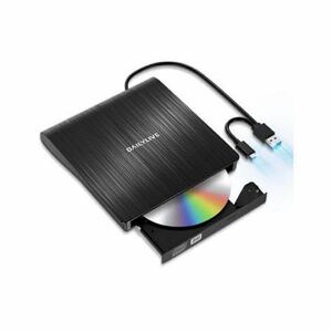 2024新登場】DAILYLIVE ブラック 外付けDVD/CDドライブ DVDレコ DVD-Rプレイヤー USB3.0&Type-C両用