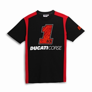 送料無料 ドゥカティ 純正 Ducati PB#1 Black Line ショートスリーブ Tシャツ バニャイヤ サイズL 987710345