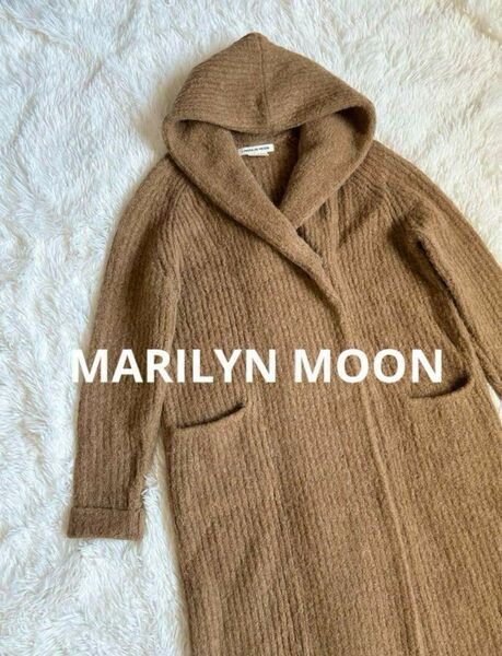 マリリンムーン　MARILYN MOON ニットロングコート　カーディガン