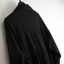 MADE IN INDIA オーバーサイズ ロング コート シャツ アウター 黒 インド製 レディース Lサイズ モード カジュアル ギャルソン ブラック_画像5