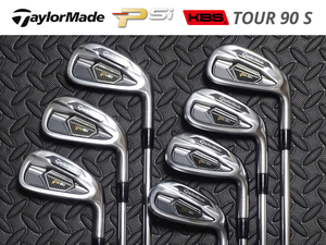 【8.5-9.0美品】PGAツアー支給品 Taylormade PSi アイアン xxTxxシリアル KBS TOUR 90 S 4I-PW 7本 セット プロトタイプ 本物保証