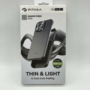 PITAKA iPhone 15 Pro 用 ケース 600Dアラミド繊維製 MagSafe対応 MagEZ Case 4 /Y15289-Q2