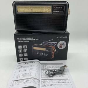 【一部未検品】Gelielim ラジオ FM/AM/SW ポータブルラジオ USB/SDカード対応 MP3プレーヤー /Y15323-F1