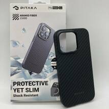 PITAKA iPhone 15 Pro用 ケース 1500Dアラミド繊維 /Y15413-P2_画像1