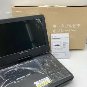 【一部未検品】DBPOWER ポータブルDVDプレーヤー 12.5型 車載用ホルダー付き 10.5インチ液晶 CHY-10 ブラック /Y15694-F1