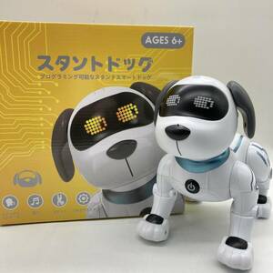 【通電確認済】ロボット リモコンロボット 音楽演奏 ダンス プログラム可能 おもちゃ ペット 音声制御（英語のみ）/Y15744-G1
