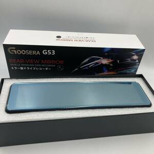 【未検品】GOOSERA G53 ドライブレコーダー ミラー型 12インチ超大画面 前後カメラ GPS搭載 32GBSDカード付属/Y15819-N1