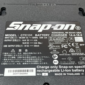 新品未使用 Snap-on スナップオン 14.4V 18V デュアル チャージャー 充電器 CTCJ131 snapon 電動 インパクト ctc131の画像3