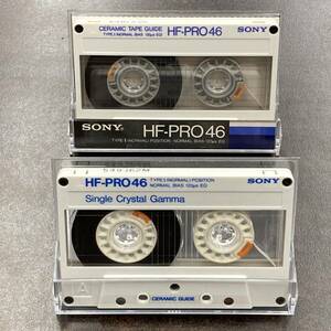 1197T ソニー HF-PRO 46分 ノーマル 2本 カセットテープ/Two SONY HF-PRO 46 Type I Normal Position Audio Cassette