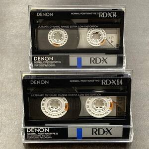 1399T デノン RD-X 54 74分 ノーマル 2本 カセットテープ/Two DENON RD-X 54 74 Type I Normal Position Audio Cassette