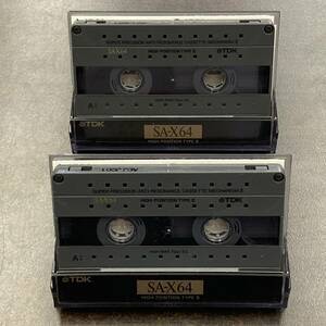 1409T TDK SA-X 64分 ハイポジ 2本 カセットテープ/Two TDK SA-X 64 Type II High Position Audio Cassette