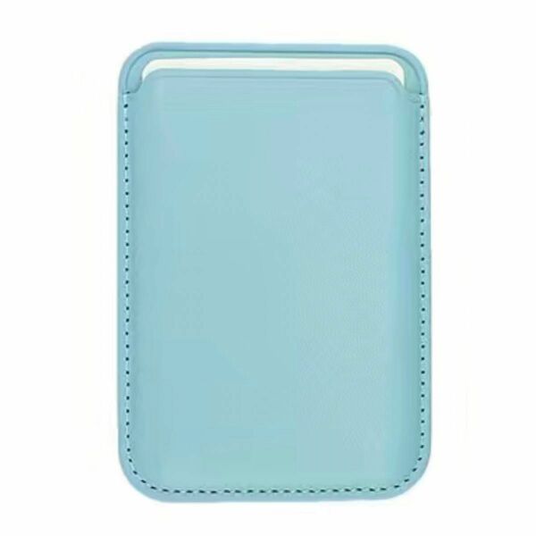 MagSafe ウォレット ライトブルー 磁気レザーカードクリップ iPhone専用